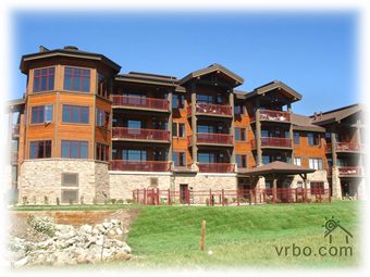 Backside of complex overlooking Lake Dillon